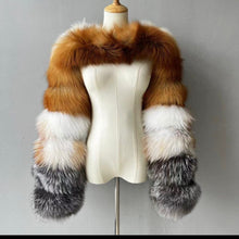 Load image into Gallery viewer, Custom Fox Fur Sleeve ANY COLOR(s) FREE HEADWRAP
