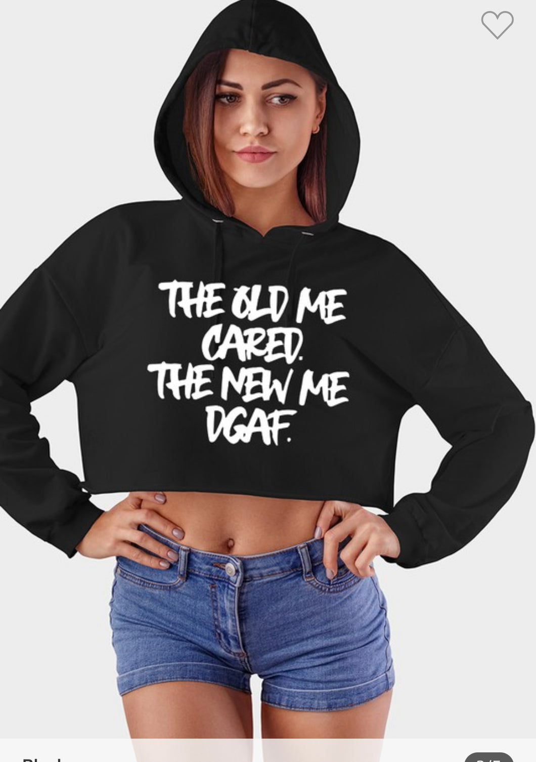 The old me cared The new me DGAF